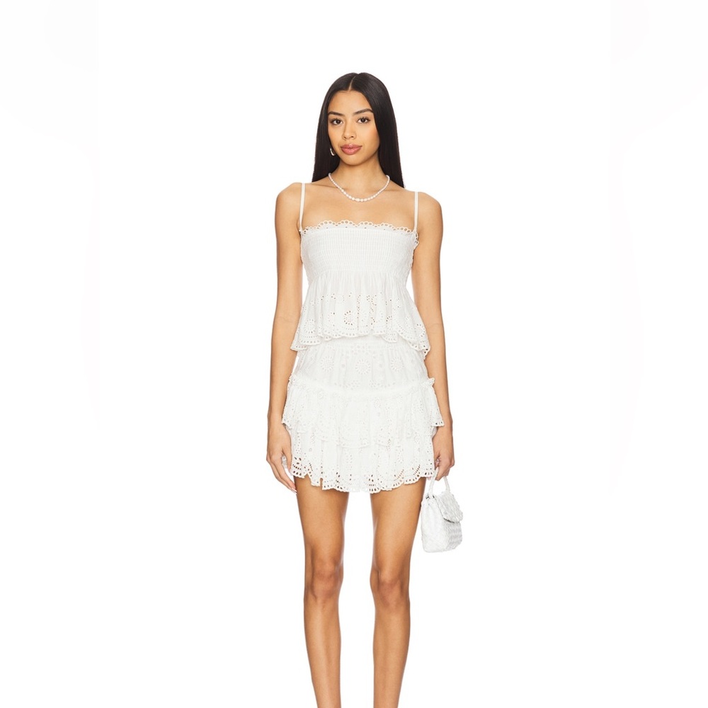 LoveShackFancy White Eyelet Top